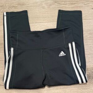 Adidas Womens Olive green  Leggings with White Accents